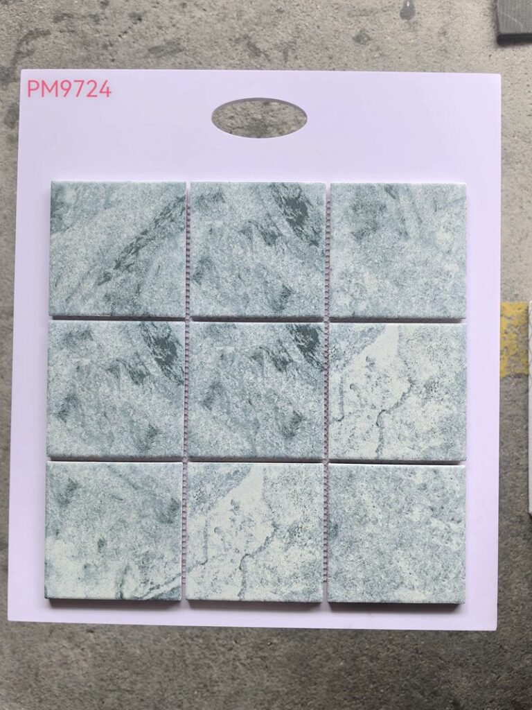 CM-CE-198 Blue Grey Marble Large Format Ceramic Mosaic Tile mosaic tile