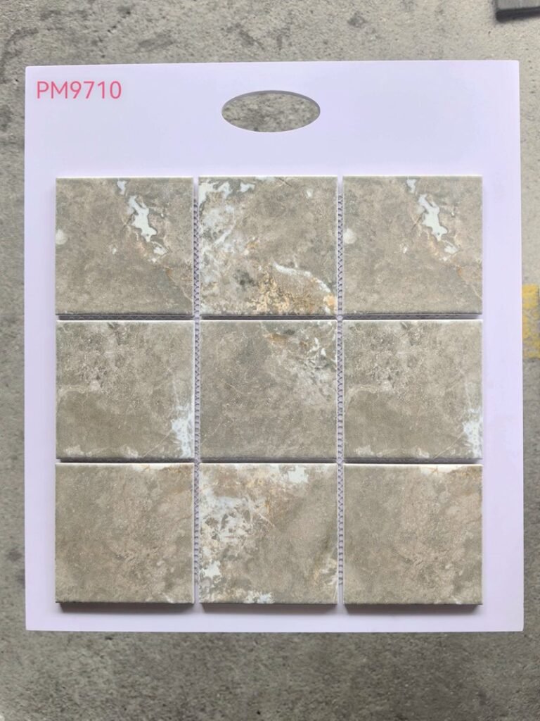 CM-CE-204 Brown Taupe Marble Large Format Ceramic Mosaic Tile mosaic tile