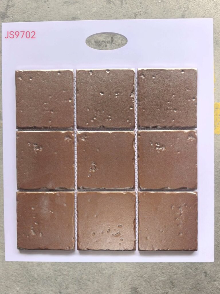CM-CE-216 Copper Brown Metallic Look Ceramic Mosaic Tile mosaic tile