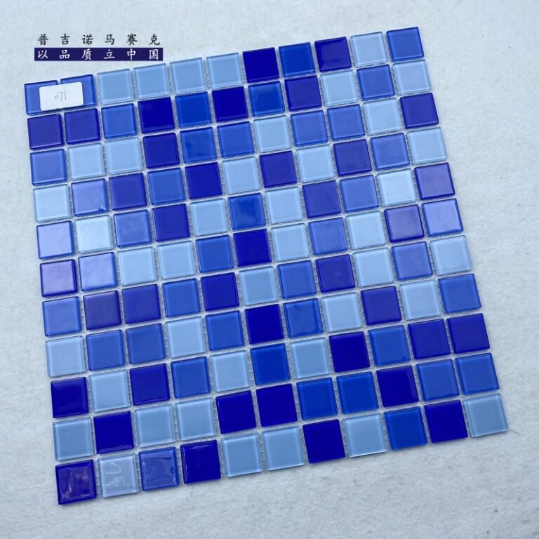 CM-CR-002 Royal Blue Mix Crystal Glass Mosaic Tile mosaic tile