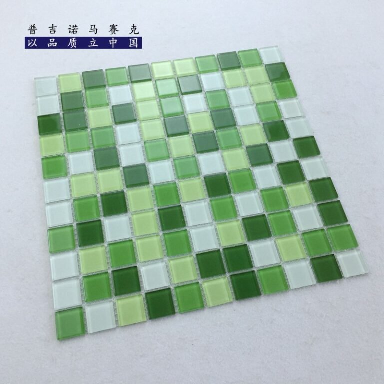 CM-CR-004 Green Mix Crystal Glass Mosaic Tile mosaic tile