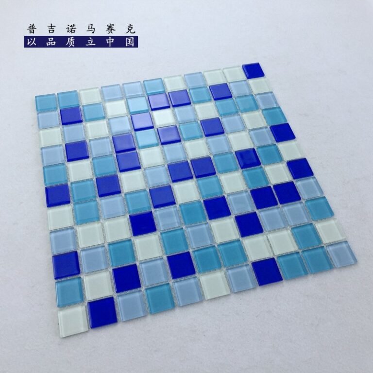 CM-CR-011 Light Blue Mix Crystal Glass Mosaic Tile mosaic tile