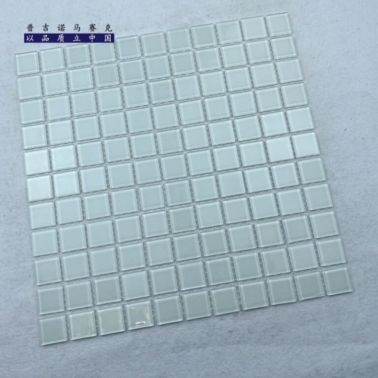CM-CR-021 Pale Grey Green Crystal Glass Mosaic Tile mosaic tile