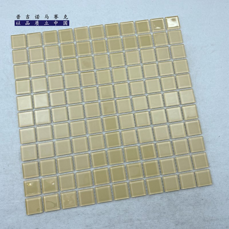 CM-CR-027 Beige Cream Crystal Glass Mosaic Tile mosaic tile