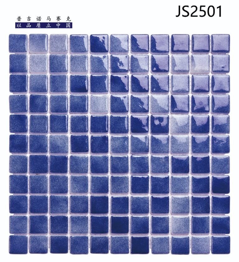 CM-CR-036 Blue Gradient Crystal Glass Mosaic Tile mosaic tile