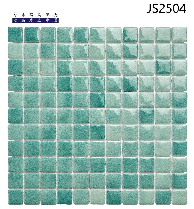 CM-CR-039 Green Gradient Crystal Glass Mosaic Tile mosaic tile
