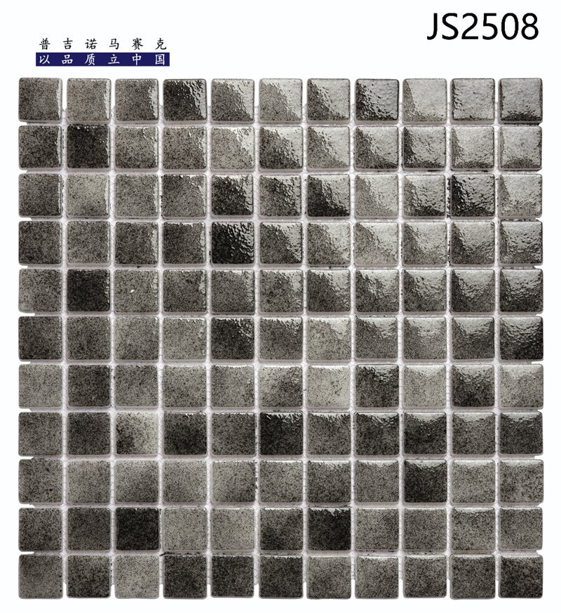 CM-CR-043 Charcoal Gradient Crystal Glass Mosaic Tile mosaic tile