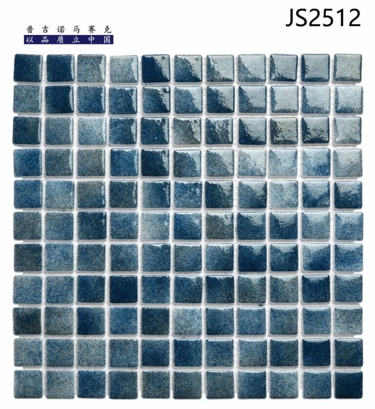 CM-CR-046 Deep Blue Gradient Crystal Glass Mosaic Tile mosaic tile