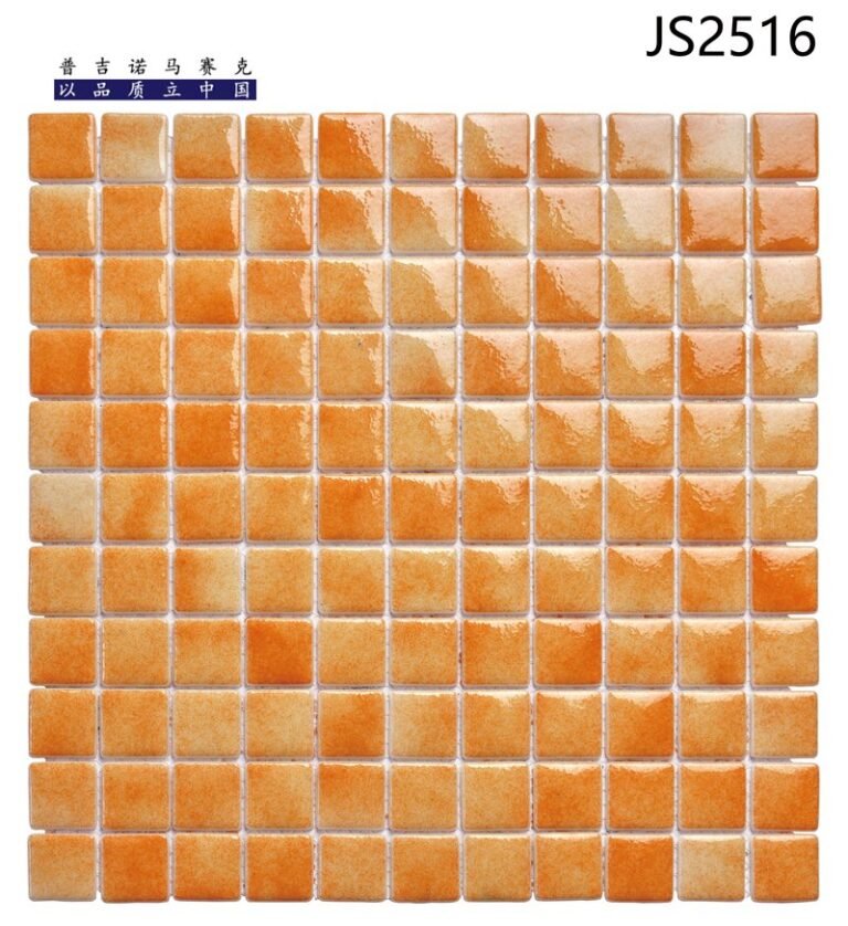 CM-CR-050 Orange Gradient Crystal Glass Mosaic Tile mosaic tile