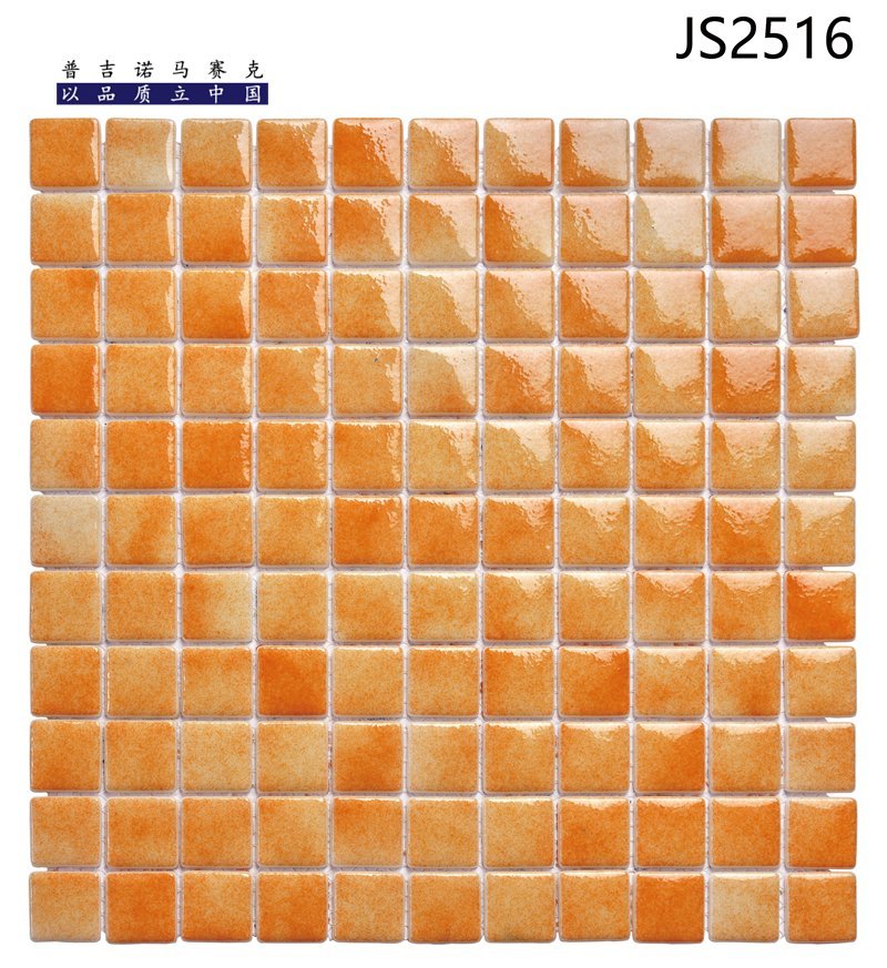 CM-CR-050 Orange Gradient Crystal Glass Mosaic Tile mosaic tile