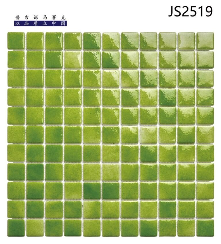CM-CR-053 Olive Green Gradient Crystal Glass Mosaic Tile mosaic tile