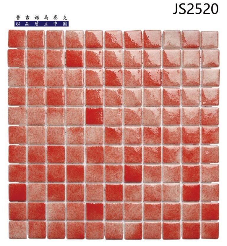 CM-CR-054 Red Gradient Crystal Glass Mosaic Tile mosaic tile