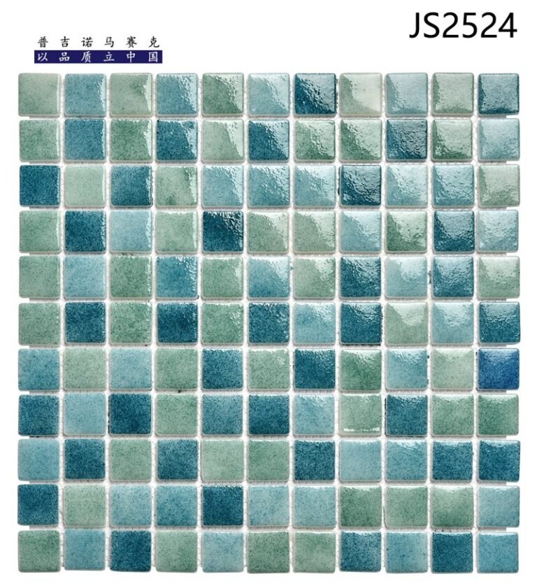 CM-CR-056 Teal Gradient Crystal Glass Mosaic Tile mosaic tile