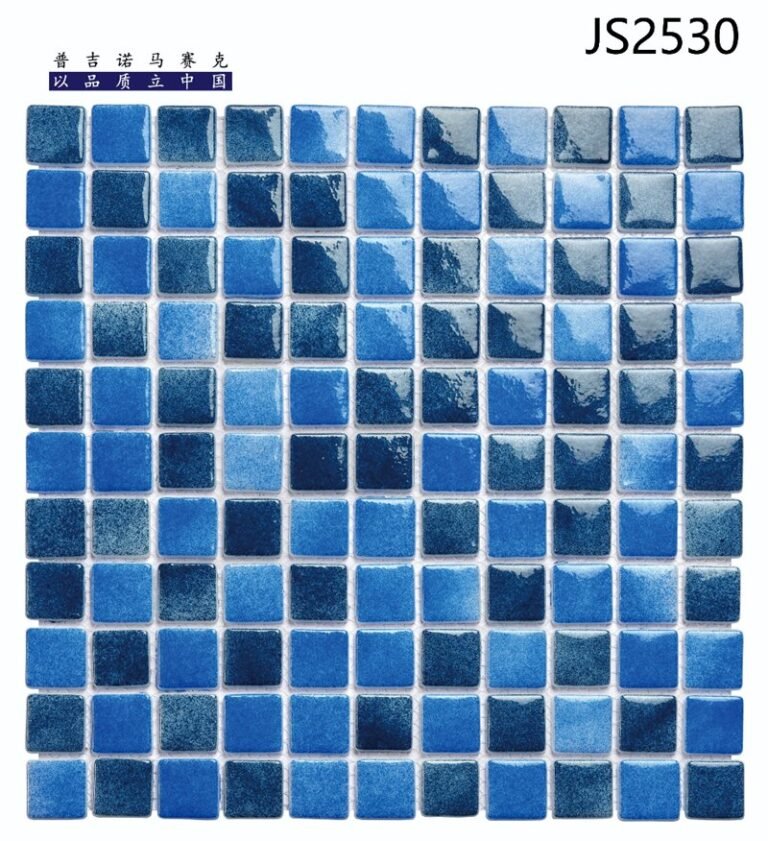 CM-CR-058 Ocean Blue Gradient Crystal Glass Mosaic Tile mosaic tile