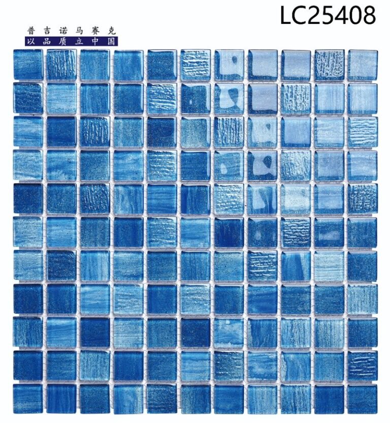 CM-CR-063 Sky Blue Mix Crystal Glass Mosaic Tile mosaic tile