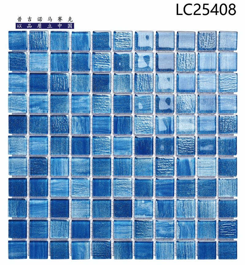 CM-CR-063 Sky Blue Mix Crystal Glass Mosaic Tile mosaic tile