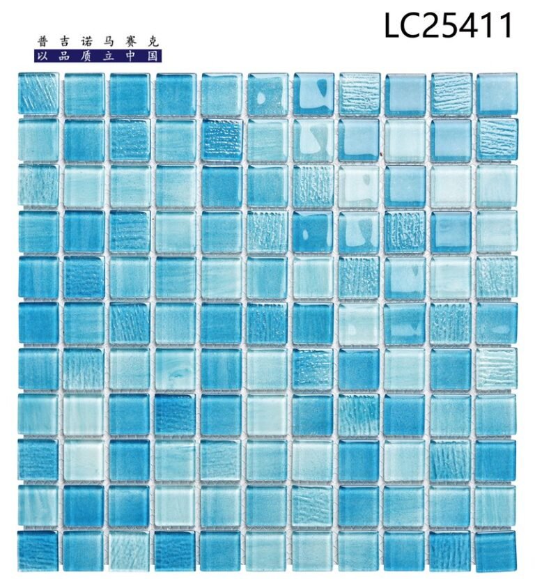 CM-CR-066 Light Blue Mix Crystal Glass Mosaic Tile mosaic tile