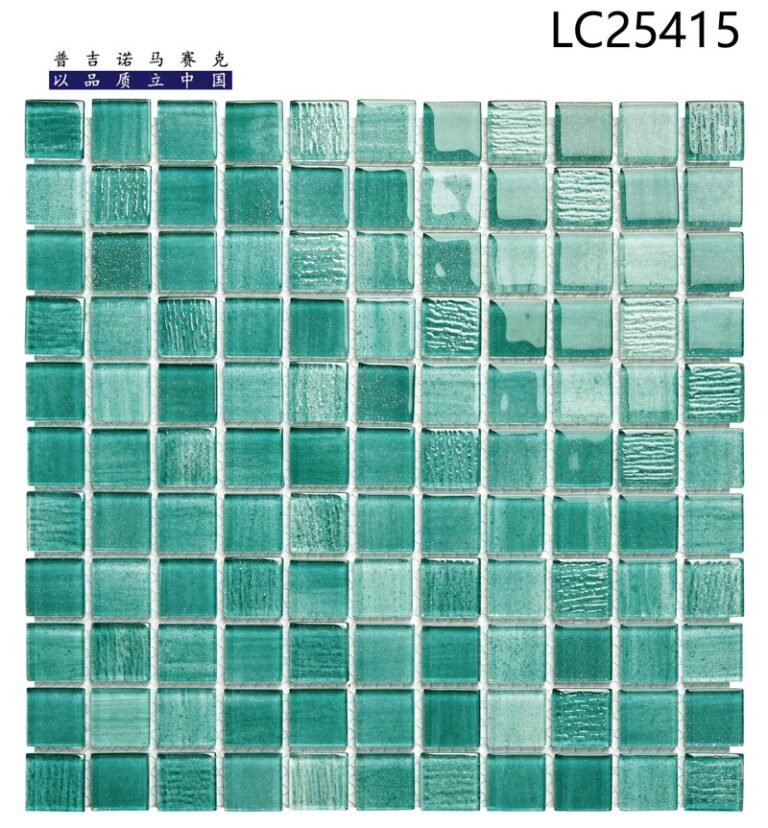 CM-CR-068 Emerald Green Mix Crystal Glass Mosaic Tile mosaic tile