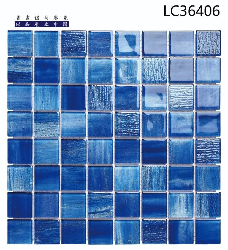 CM-CR-070 Cobalt Blue Mix Crystal Glass Mosaic Tile mosaic tile