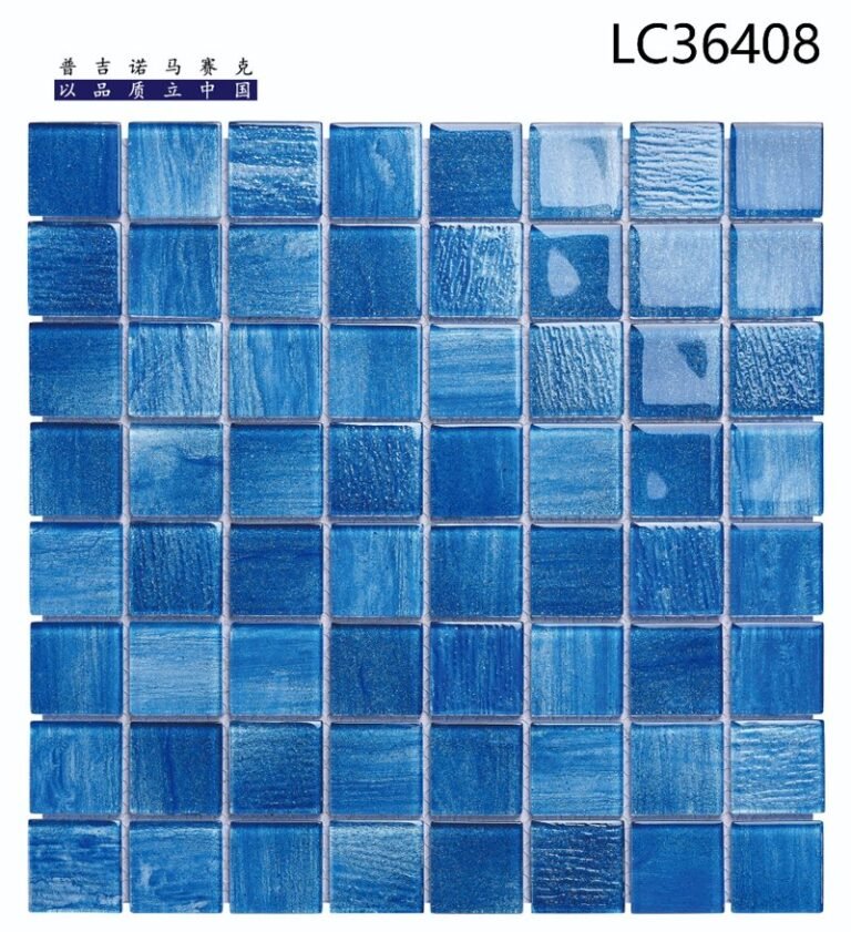CM-CR-072 Sky Blue Mix Crystal Glass Mosaic Tile mosaic tile