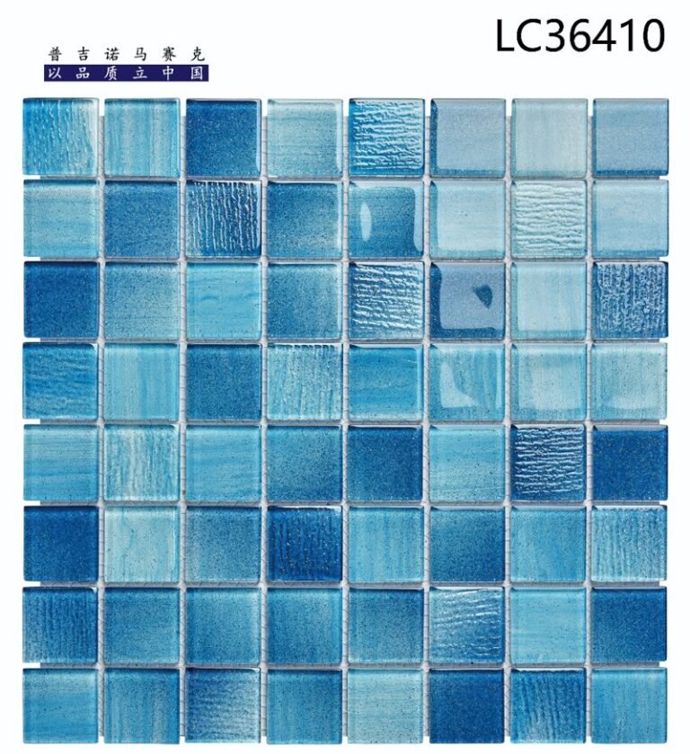 CM-CR-074 Light Blue Mix Crystal Glass Mosaic Tile mosaic tile