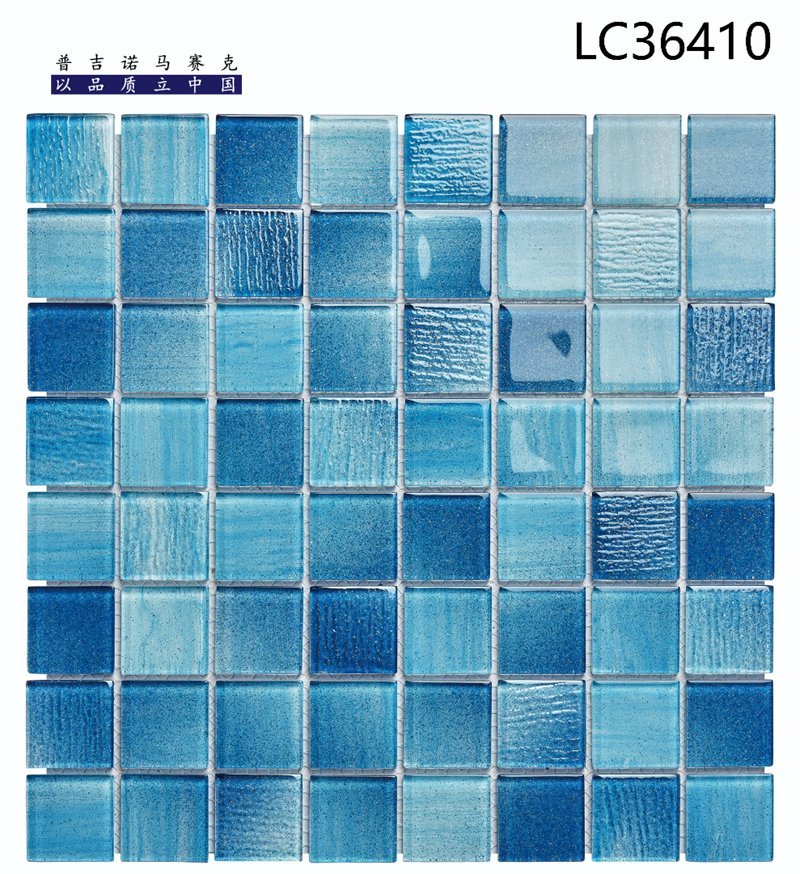 CM-CR-074 Light Blue Mix Crystal Glass Mosaic Tile mosaic tile