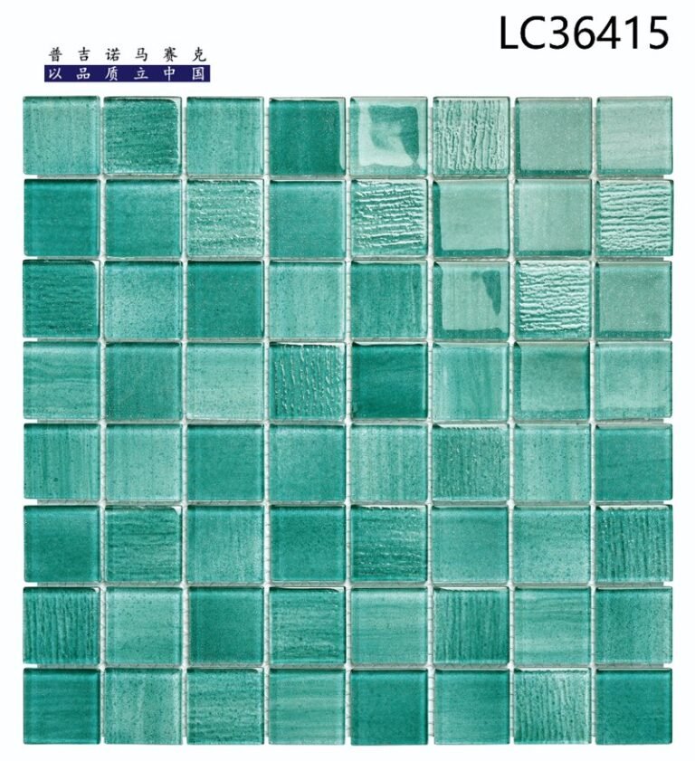 CM-CR-077 Sea Green Mix Crystal Glass Mosaic Tile mosaic tile
