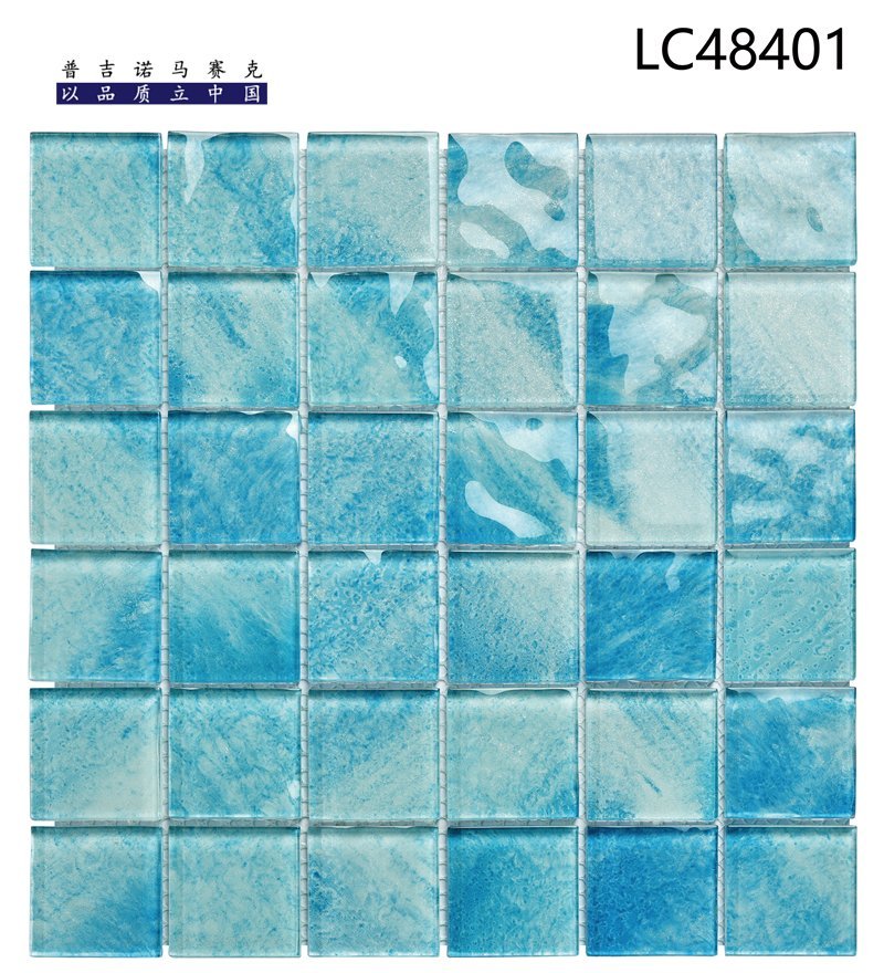 CM-CR-078 Ice Blue Marble Crystal Glass Mosaic Tile mosaic tile