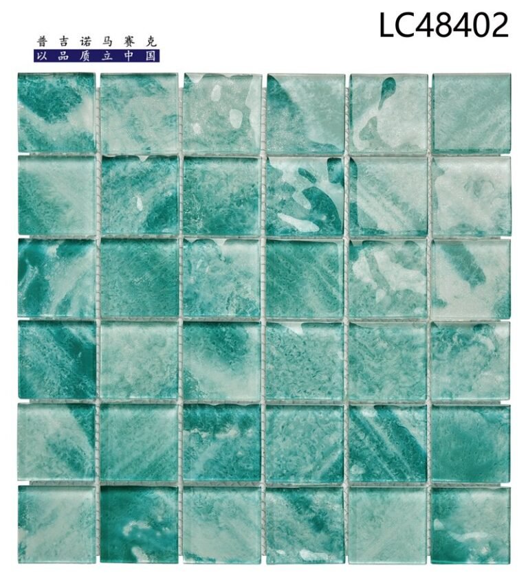 CM-CR-079 Seafoam Marble Crystal Glass Mosaic Tile mosaic tile