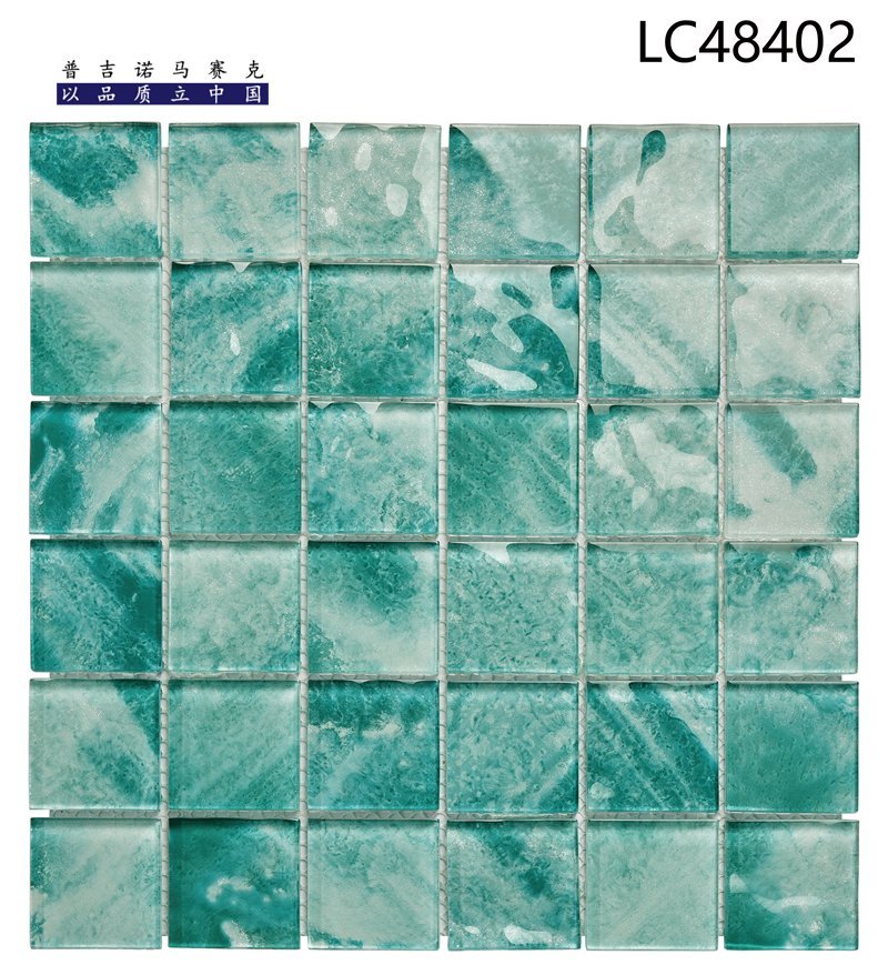 CM-CR-079 Seafoam Marble Crystal Glass Mosaic Tile mosaic tile