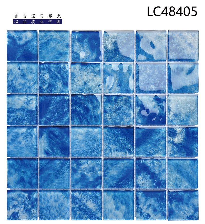 CM-CR-082 Cobalt Marble Crystal Glass Mosaic Tile mosaic tile