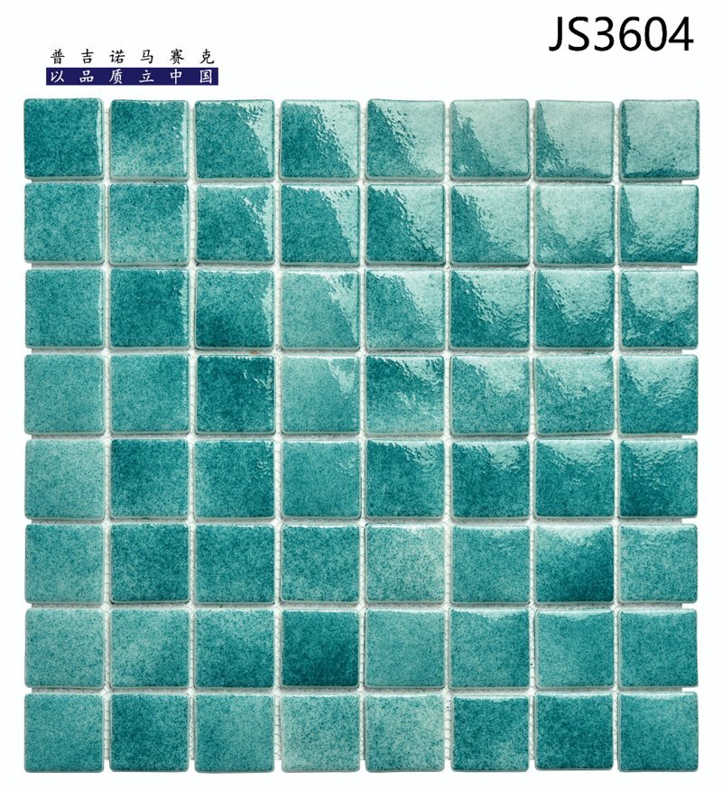 CM-CR-087 Teal Gradient Crystal Glass Mosaic Tile mosaic tile