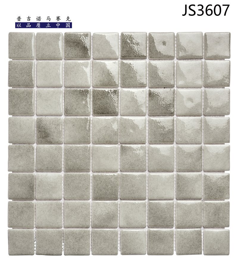 CM-CR-090 Sage Green Gradient Crystal Glass Mosaic Tile mosaic tile