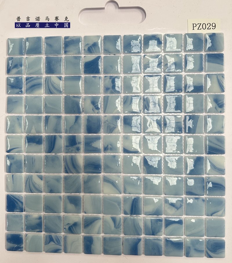CM-CR-096 Beige Grey Marble Crystal Glass Mosaic Tile mosaic tile