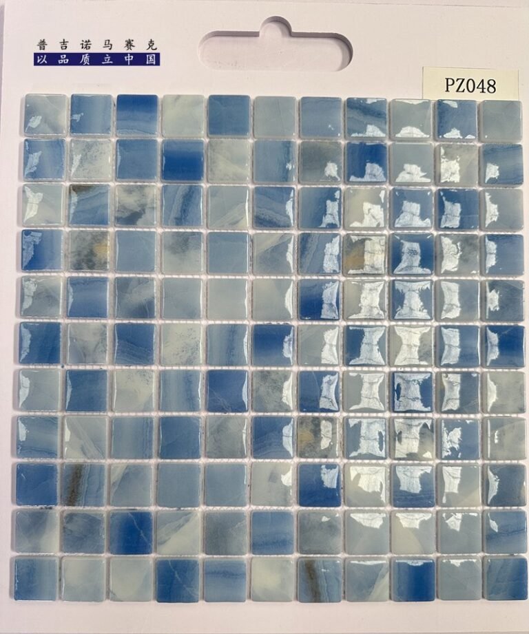 CM-CR-102 Blue Marble Mix Crystal Glass Mosaic Tile mosaic tile