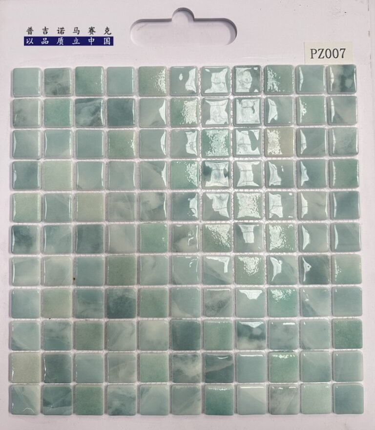 CM-CR-110 Pale Teal Marble Crystal Glass Mosaic Tile mosaic tile