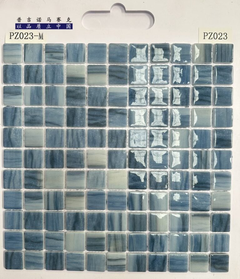 CM-CR-126 Blue Marble Mix Crystal Glass Mosaic Tile mosaic tile