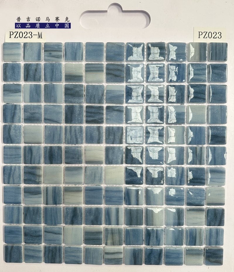 CM-CR-126 Blue Marble Mix Crystal Glass Mosaic Tile mosaic tile