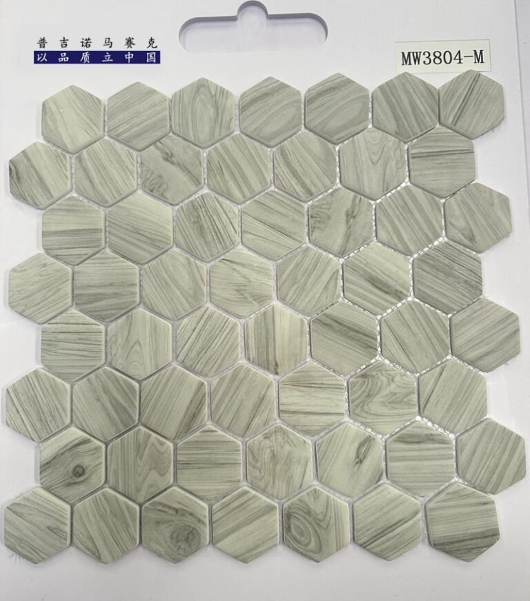 CM-CR-183 Golden Wheat Hexagon Crystal Glass Mosaic Tile mosaic tile