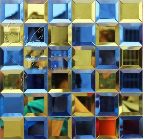 CM-MR-023 Iridescent Multi-Colour Mirror Mosaic Tile mosaic tile