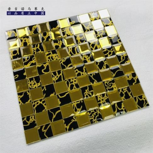 CM-MR-102 Gold Triangle Mirror Mosaic Tile mosaic tile
