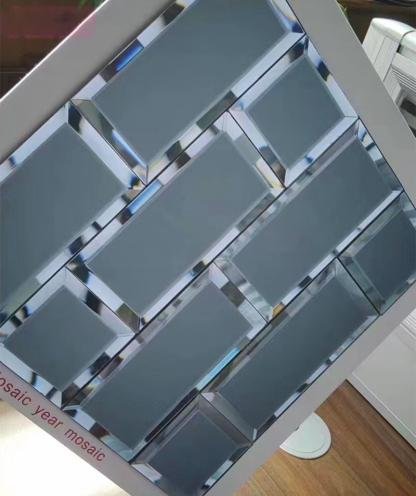 CM-MR-111 Silver Strip Mirror Mosaic Tile mosaic tile