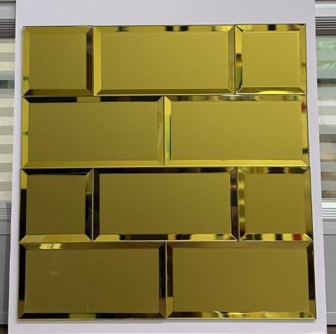 CM-MR-114 Gold Metro Tile Mirror Mosaic Tile mosaic tile