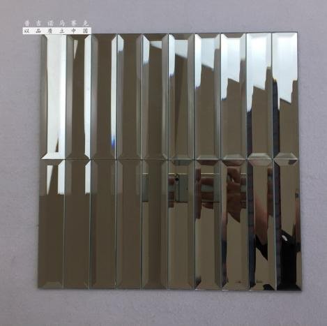 CM-MR-134 Silver and Bronze Strip Mirror Mosaic Tile mosaic tile