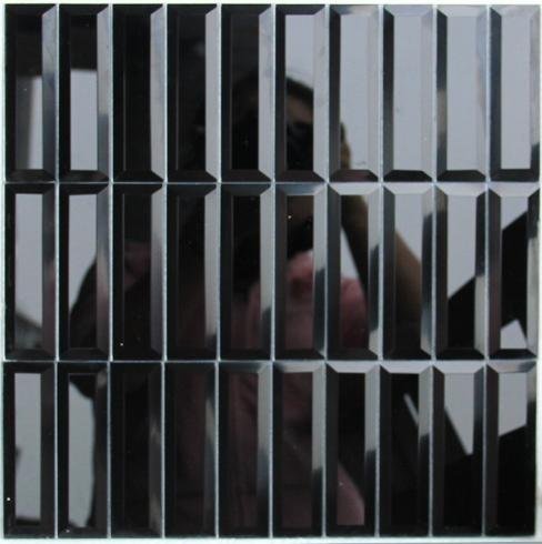 CM-MR-138 Black and Bronze Strip Mirror Mosaic Tile mosaic tile