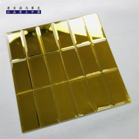 CM-MR-139 Gold Strip Mirror Mosaic Tile mosaic tile
