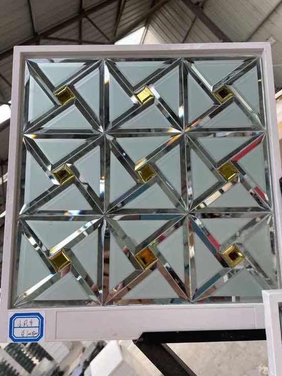 CM-MR-178 Silver Grey 3D Mirror Mosaic Tile mosaic tile