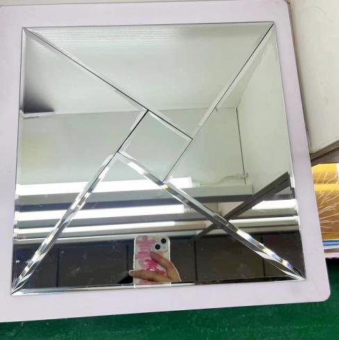 CM-MR-190 Silver and Gold Triangle Mirror Mosaic Tile mosaic tile