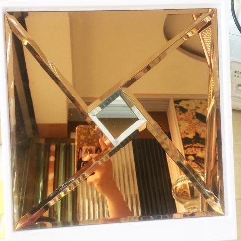 CM-MR-192 Bronze and Silver Diamond Mirror Mosaic Tile mosaic tile
