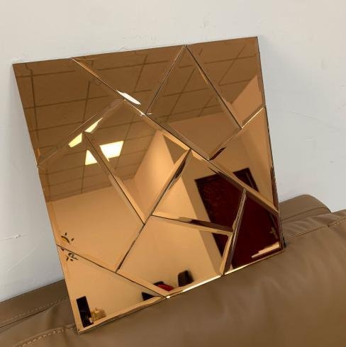 CM-MR-212 Bronze and Gold Angular Mirror Mosaic Tile mosaic tile